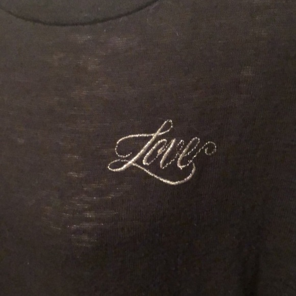 Victoria secrets “Love” top, black. Xlg - Picture 2 of 6